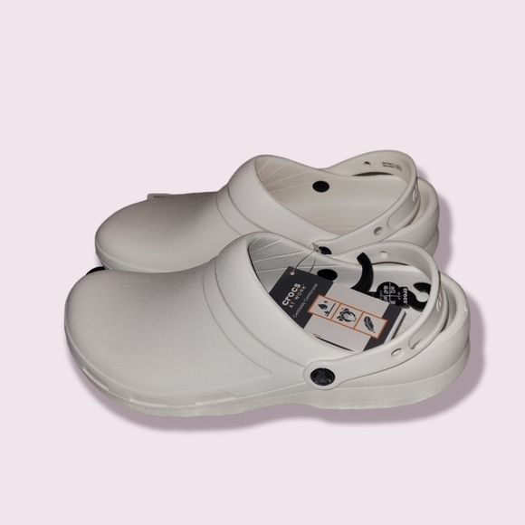 Crocs Specialist White Men's Slip-On Clogs Health Professional NEW - Picture 4 of 13